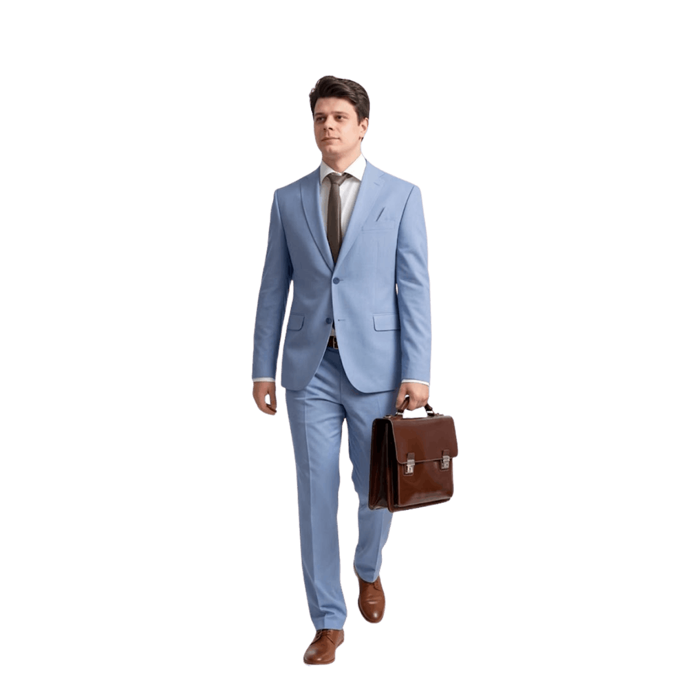 Azure Slim Suit Image